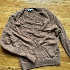 Madewell faux wrap sweater